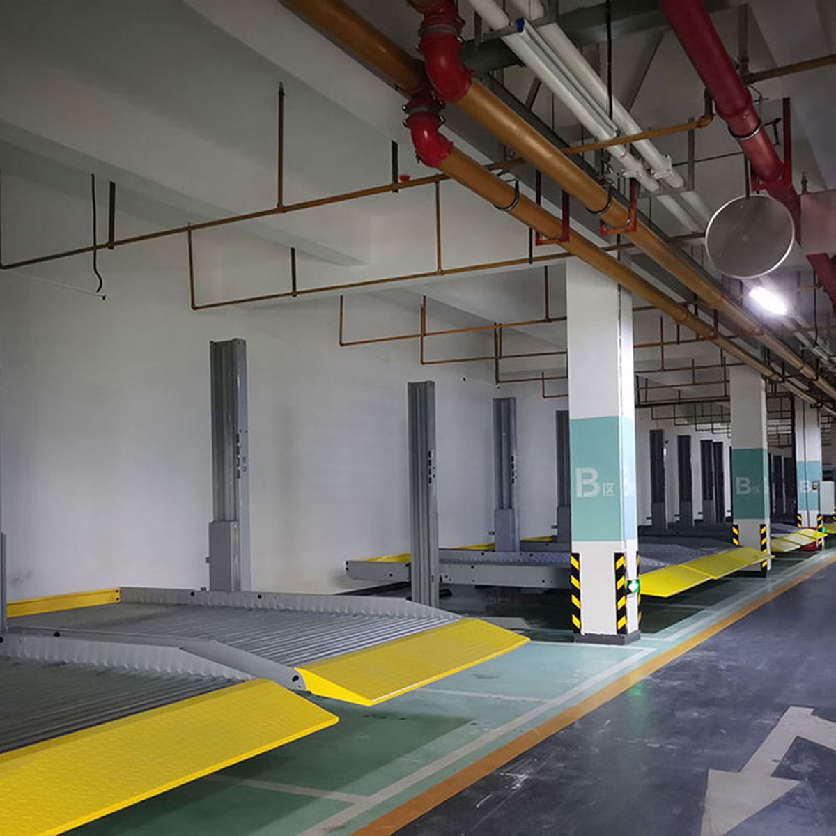 云龍橫移式停車庫過驗(yàn)收
